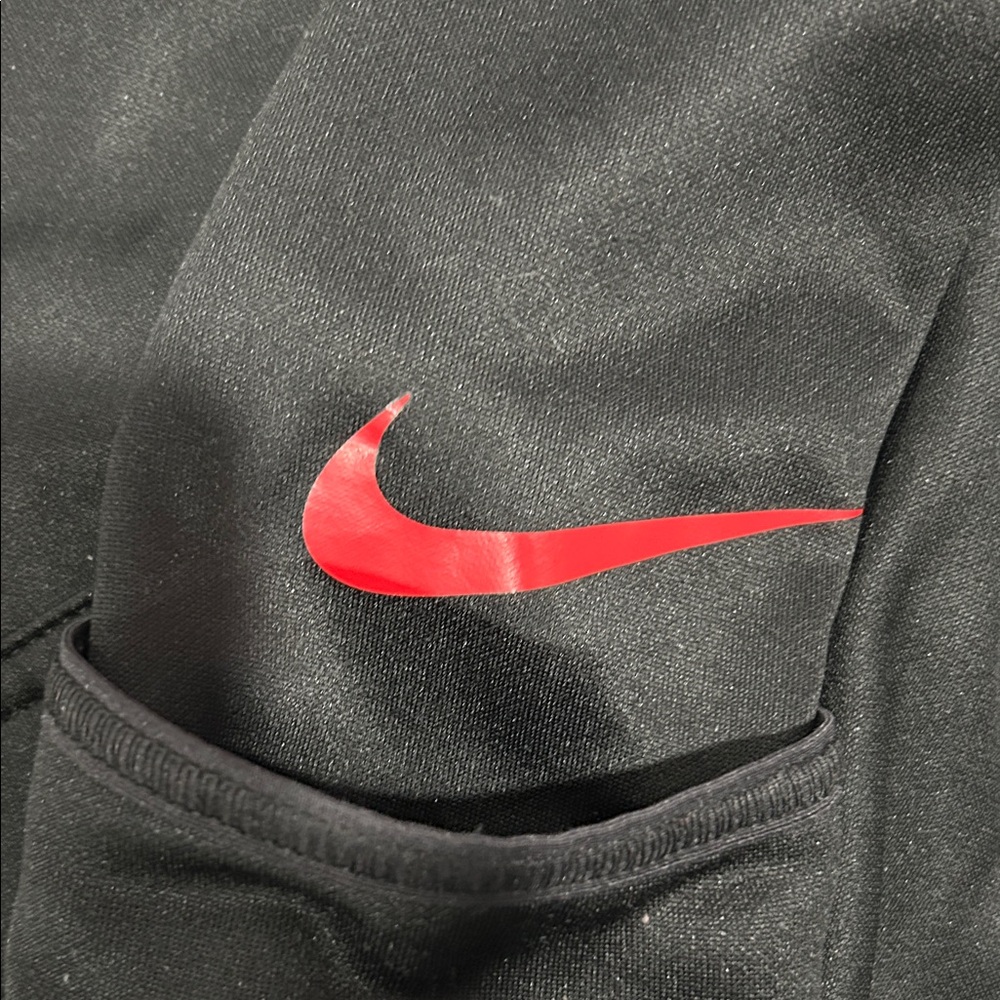 Nike Black Hoodie with Red Lettering - Picture 3 of 4
